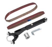 Kit di conversione da smerigliatrice angolare a levigatrice a nastro per smerigliatrice modello 100, attacco per levigatura modificato con 6 cinghie e chiavi per la lavorazione del legno fai da te