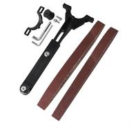 Kit di conversione da smerigliatrice angolare a levigatrice a nastro per smerigliatrici angolari da 100 mm e 125 mm, supporto per nastro abrasivo in metallo con chiave e accesso
