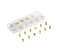 Kit di conversione dell'orifizio del forno della stufa da 36 pezzi, ugello bruciatore a getto in ottone for gas propano naturale 0,3/0,4/0/7/0,8/0,9/1,0/1,1/1,2/1,5/1,7/1,9 mm