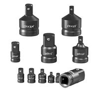 Kit di conversione impatto, adattatore presa e set riduttore 1/4 3/8 1/2 3/4 con custodia per chiave inglese 8pcs