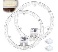 Kit di Conversione LED da 36 W per Plafoniere: Modulo Con Scheda e Magneti di Fissaggio, Lampada ad Anello Ø 23 cm (Bianco)