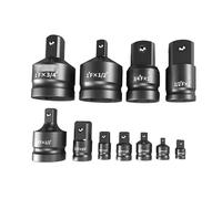 Kit di conversione per avvitatore a percussione con set di riduttori adattatore per presa 1/4 3/8 1/2 3/4 Custodia per utensili meccanici 8pcs