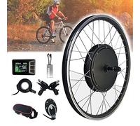 Kit di conversione per Bici elettrica, 20" 24" 26" 27,5" 28" 29" 700c, Motore del mozzo con Cambio brushless per Ruota Posteriore, E- con Controller Intelligente per Strada, 48V150