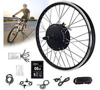 Kit di conversione per bici elettrica da 48 V, 1000 W, 1500 W, kit di conversione per ruota posteriore con motore brushless e display, adatto a ruote da 16" e 29". Migliora la tua guida