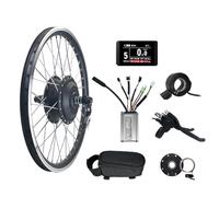 Kit di conversione per bici elettrica da 48 V, 350 W, ruota anteriore con motore brushless con controller KT e acceleratore. Migliora la tua mountain bike per una guida ad alte prestazioni