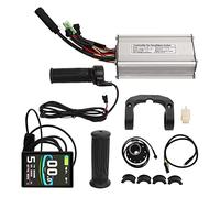 Kit di conversione per bici elettrica da 500 W, soluzione di aggiornamento completa, controller a onda sinusoidale, display LCD8S, maniglia dell'acceleratore impermeabile