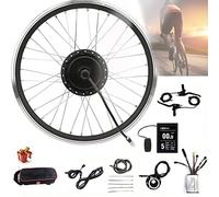 Kit di conversione per Bici elettrica Ruota Posteriore per Bicicletta elettrica, Motore del mozzo Elettrico 36V 250W/350W/500W E- con Display LCD8S Acceleratore a Pollice PAS (Batt
