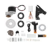 Kit di conversione per bicicletta elettrica, 24 V, 250 W, impermeabile, con indicatore LED, corona, maniglia del gas, controller del motore