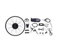 Kit di conversione per bicicletta elettrica da 24 pollici, 36 V, 500 W, kit di conversione per bicicletta elettrica, 30 - 35 km/h, con display LCD, 5 livelli, velocità
