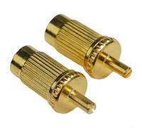 Kit di conversione per chitarra per ponte, perni adattatori per LP per chitarre sg ES - Ancoraggi in metallo da 4 mm a 5/32 pollici, kit di conversione argento (oro)