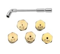 Kit di conversione per fornelli a gas, in ottone, resistente al calore | Kit di chiavi per la conversione della stufa a gas, per cucina, ristorante, caffetteria, cortile, garage, officina, cena