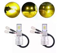 Kit di conversione per lampadine fendinebbia a LED H3 per auto, 2 pezzi, lampada DRL gialla super luminosa,