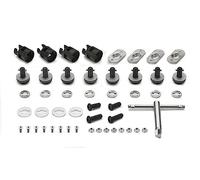 Kit di conversione porta valigie laterali GIVI in porta valigie laterali Rapid Fitting, per vari tipi di veicoli. Modelli (vedi sotto) Kit di conversione portavaligie laterali