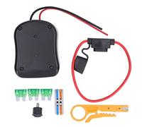 Kit di convertitore dell'adattatore batteria 12awg Wire Dock Dock Connettore di alimentazione con fusibile per interruttore per 18 V 14,4 V Batterie a ion Porta di sicurezza