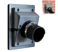Kit di copertura per penetrazione parete e set di linee HVAC, copertura per penetrazione parete con guarnizione morbida, per sistemi di condizionamento dell'aria interni ed esterni(Gray,Large)