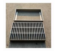 Kit di copertura per scarico esterno Griglia di drenaggio Scarico per vialetto Griglia per canale in acciaio inossidabile 304 per impieghi gravosi per cantieri edili comunali(40x30cm/15.7x11.8in)