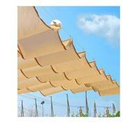 Kit di copertura per tettoia a vela retrattile per veranda, giardino, patio, tetto ventilato, tenda parasole (larghezza 12 x lunghezza 160 cm)