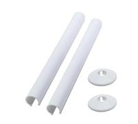 Kit di copertura per tubi del radiatore - Manicotto decorativo per tubi con collari rotondi | resistente PVC e metallo Pi pe Protector per riscaldatori a gas, radiatori e tubi del bagno