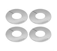 Kit di coperture decorative per tubi in acciaio inossidabile, 4 pezzi, per nascondere tubi dell'acqua, tubi doccia, tubi del gas e connessioni del rubinetto del lavandino(50)