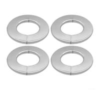 Kit di coperture decorative per tubi in acciaio inossidabile, 4 pezzi, per nascondere tubi dell'acqua, tubi doccia, tubi del gas e connessioni del rubinetto del lavandino(60)