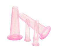 Kit di Coppe per Viso - Silicone Sottovuoto Coppette Massaggio Facciale | Strumento di Bellezza Viso Portatile per Viaggi Casa Ufficio