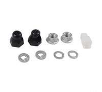 Kit di copridadi di bloccaggio in acciaio al carbonio per mozzo motore per e-bike, 12 mm e 14 mm, parti di ricambio essenziali per un'installazione sicura del mozzo della ruota della bicicletta