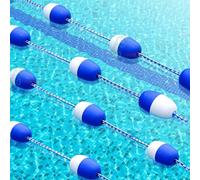 Kit di corda di sicurezza per piscine commerciali Galleggiante e divisore per addestramento piscine paesaggistiche parchi acquaticiDisponibile in 12,2 m, 24,4 m, 30,5 m, 39,6 m, 45,7 m, 48,8 m per uso