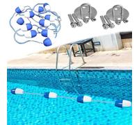 Kit di corda divisoria di sicurezza per piscina, 18-50 m, marcatori di corsia e corde di sicurezza per corsi d'acqua, fairway e sport acquatici, durevole e facile da installare