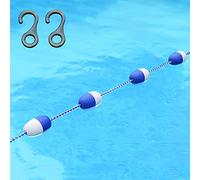 Kit di corda divisoria per corsia da nuoto con corda galleggiante e ancoraggi per allenamento e pratica