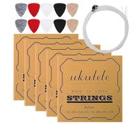 Kit di corde per ukulele, set di 5 corde per ukulele, di riparazione, per principianti, amanti della musica, hobbisti, dilettanti, concerti, musica, festival, studio, riunioni, feste