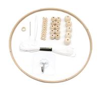 Kit di cornice mobile in legno Cambuco di mobile Materiale perline per perle a campana Kit Kit Crib DECORAZIONE DECORAZIONE SECIFICATO 2, KIT FRAMA MOBILE