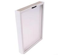 Kit di cornici per foto fai da te per le famiglie, per catturare ed esporre ricordi, con cornice in legno multistrato (bianco)