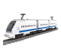 Kit di Costruzione BLOX Treno ad Alta Velocità a Batteria con Binari