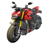 Kit di Costruzione DelightCube Technic per Modello di Moto Davvis 2077, 2221 Pezzi, Moto da Supercorse, Giocattolo da Costruzione, Veicolo Regalo per Adulti e Bambini, Compatibile con Grandi Marche
