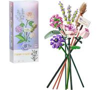 Kit di costruzione di bouquet di fiori, adulto botanical Collection Set, accessori decorativi creativi per la casa(547 pezzi)