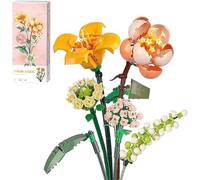 Kit di costruzione di bouquet di fiori, adulto botanical Collection Set, accessori decorativi creativi per la casa (456 pezzi)