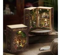 Kit di costruzione di modelli in miniatura fai-da-te di Magic Forest ad assemblaggio manuale, puzzle tridimensionale giocattolo casetta delle bambole set camera da letto decorazioni per la casa in leg