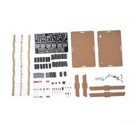 Kit di costruzione di orologi elettronici con 6 punte per mani su per esperienza didattica e di saldatura (parti + guscio)
