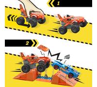 Kit di costruzione Hot Wheels Mega Construx - Smash & Crash Shark Race 245 Pezzi