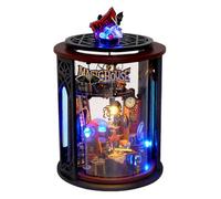 Kit Di Costruzione In Miniatura Casa - Modello Di Stanze Tiny, Diorama Decorativo Scaffale Con Caratteristiche Di Luce | Kit Artigianato Di Assemblaggio Immaginativo per Le Donne Coppia