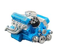 Kit di costruzione motore per auto, motore di apprendimento della scienza, giocattolo da costruire fai da te, con componenti realistici, idea decorativa per soggiorno, cameretta dei bambini, adulti