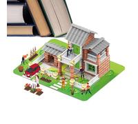 Kit di costruzione per la casa, modello giocattolo, architettura da assemblare, kit per la casa in miniatura fai-da-te per adulti, per adolescenti, studenti, decorazione per interni, soggiorno