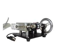 Kit di costruzione per modellini di motori a vapore, generatore di motore a vapore orizzontale monocilindrico per esperimenti scientifici e fisici, educazione e visualizzazione (senza caldaia)