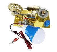 Kit di costruzione per modellini di motori a vapore, motore ad aria calda con luci LED colorate, per esperimenti di fisica, scienza, istruzione e visualizzazione