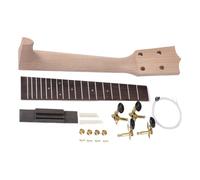 Kit di costruzione per ukulele Neck in legno, costruzione di chitarre con istruzioni (lingua italiana non garantita), strumenti per creare un ukulele personalizzato per hobbisti, studenti e strumenti