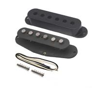 Kit di costruzione pickup per chitarra ST con bobine preassemblate, cavo in tela cerata e regolazione dell'altezza (50 mm al centro)