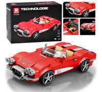 Kit di costruzione tecnico cabriolet retrò anni ’50 - rosso
