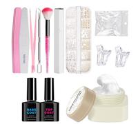 Kit Di Creazione Per Unghie | Gel Duro Per Intaglio Manuale Di Unghie - Arte Di Unghie Naturali Con Motivi Intagliati Durevoli, Soluzione Bellezza Per Principianti Da Utilizzare A Casa