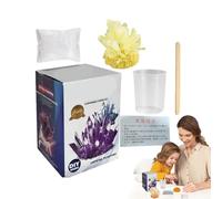 Kit di crescita cristallina | 3 cristalli colorati vibranti per crescere con supporto per il display illuminato | Kit scientifici esperti | Giocattoli educativi, giocattoli per i ragazzi e le ragazze