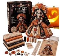 Kit di Cucito Artigianale Decorazioni Casa Streghe Scheletri Spaventose E